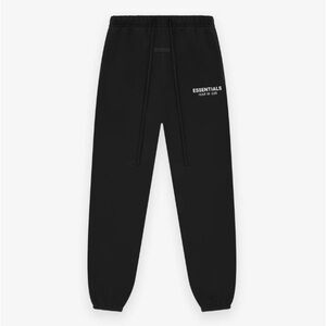 Fear of God Essentials Black Sweatpants Fleece Joggers